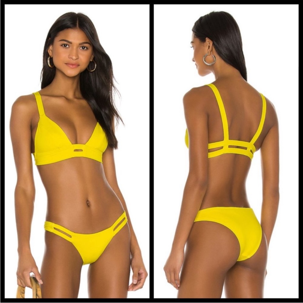 Vitamin A Neutra Bikini Top (XL) & Hipster Bottom (M) Bathing Suit NWT